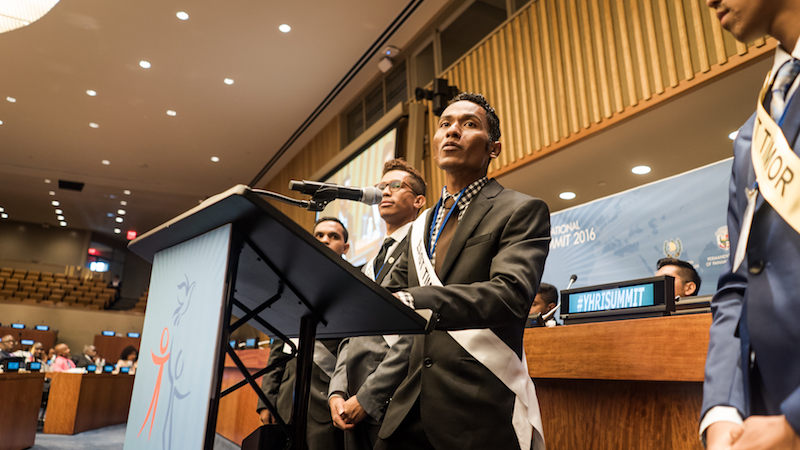 East Timor 3 Youth for Human Rights Summit 2016 UN Headquarters New York