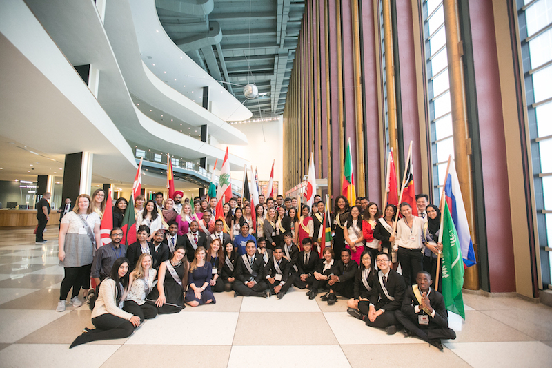 Youth from 41 nations at the Youth for Human Rights Summit 2016 UN Headquarters New York